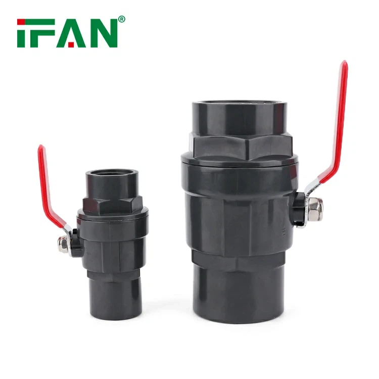 लंबे हैंडल वाले पीवीसी बॉल वाल्व